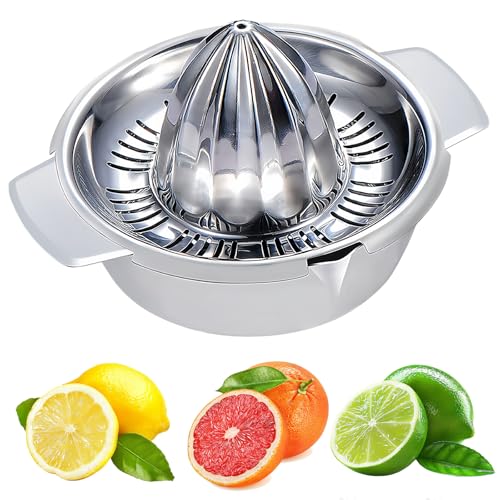 Gerhannery Presse Agrume Manuel, Presse Citron Manuel, Presse-Orange/Citron/Lemon avec Récipient,