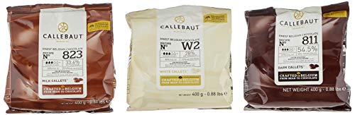 Callebaut Bundle - Chocolat de Couverture au Lait, Noir &