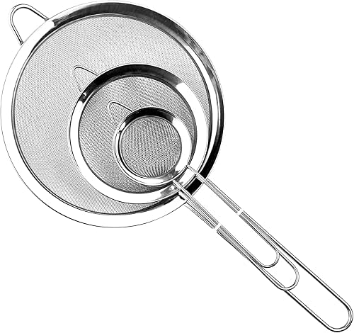 Relota 3 Pièces Passoire Inox 19/25/36.5 cm, Tamis Cuisine avec