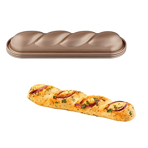 Tefal Lot de 3 moules à torsade Creabake, Brun, Se