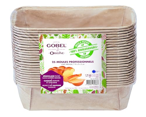 Gobel - Pack de 25 Moules Professionnels Cakes - Moules