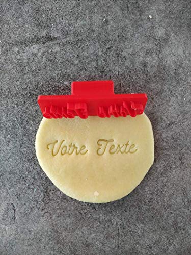 3DKOUPE - Tampon à biscuit personnalisable - Police d'écriture au