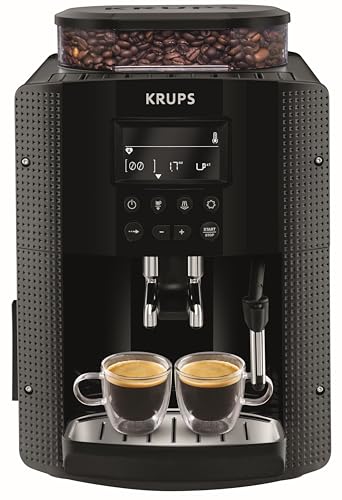 Krups Machine à café grain, 2 expressos simultanés, Ecran LCD,