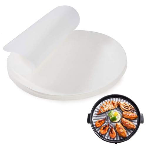 200 Pièces Papier Sulfurisé 26 cm Papier de Cuisson Rond,Papier