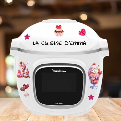 Autocollant pour cookeo, stickers adhesif pour cookeo, stickers gateaux pour