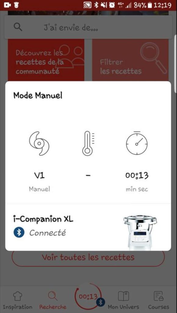 Robot i-Companion - Application Companion - Minuteur connecté