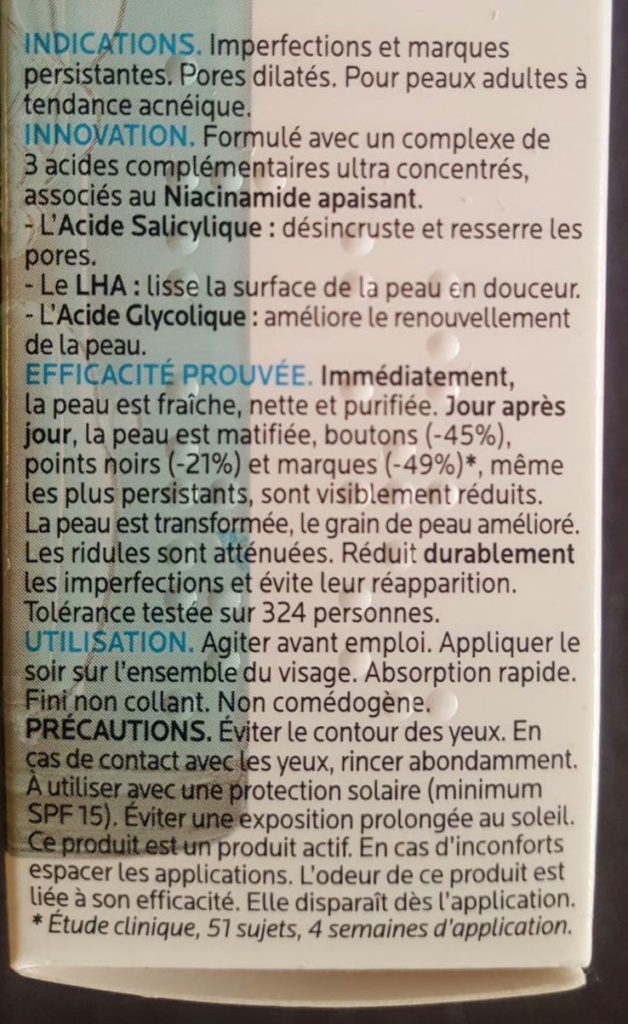 Passions By Cath EFFACLAR Sérum à l'Acide Salicylique Ultra Concentré - La Roche-Posay Effaclar serum 1