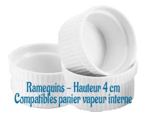Passions By Cath Courgettes farcies Vapeur et ses gratins de Pommes de terre au cheddar : Recette réalisée avec le Companion et son Cuiseur Vapeur Ramequins