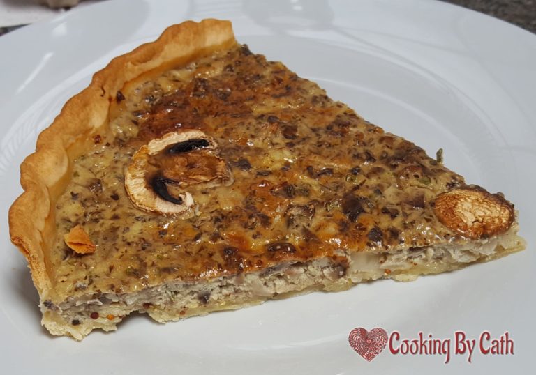Tarte moutarde & champignons By Cath