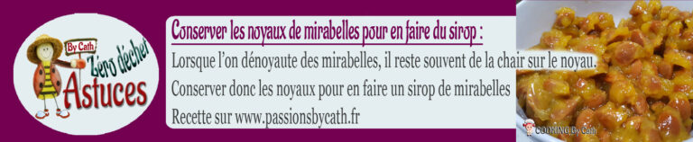 Astuces - Mirabelles - Noyaux