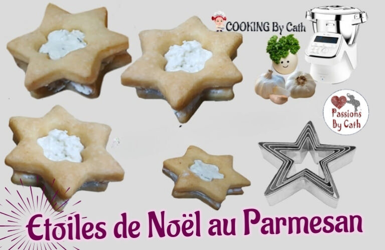 Sablés Etoile de Noël au parmesan & Fromage Frais