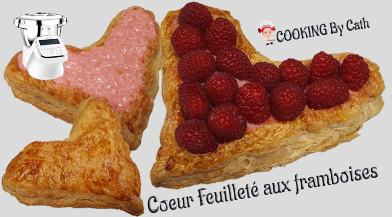 coeur feuilleté aux framboises