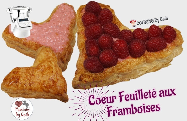 coeur feuilleté aux framboises