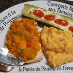 Passions By Cath Pavés de thon à la fondue de poivrons, Courgettes moutardées aux tomates cerises & Purée de pommes de terre tomatée - Cuisson vapeur sur 3 Niveaux Pave Thon Poivrons Courgette moutarde puree tomatee ENTETE