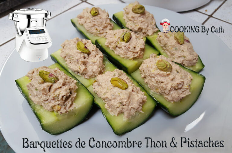 Barquette de Concombre thon & pistaches