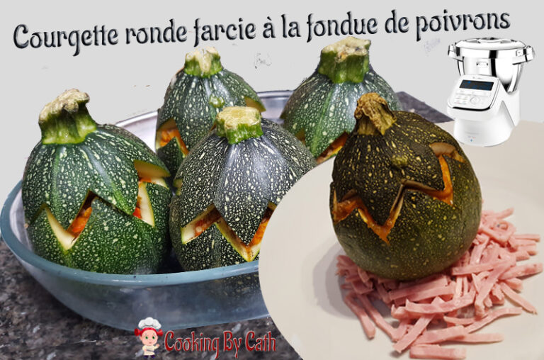 courgette ronde farcie fondue poivron