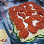 Passions By Cath Lasagnes courgettes chorizo & mozza By Cath - Recette au Companion avec son mini bol & son kit découpe légumes Lasagnes courgettes chorizo mozza 11