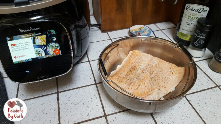 Saumon vapeur au Cookéo et pommes fondantes à l’aneth – Cuisson sur 2 niveaux au Cookéo