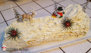 Bûche Carotte & Fromage Frais - Le Trompe l’Oeil de Noël By Cath