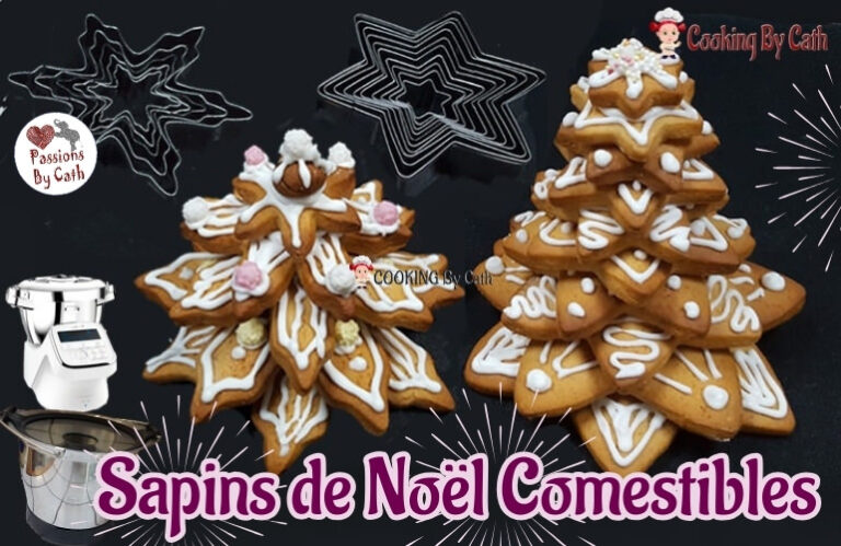 Sapin de Noel en Pain d'Epices, centre de table original et comestible réalisé au robot Companion