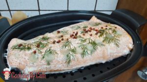 Filet de saumon aneth & baies roses - Cuisson au cuiseur vapeur du Companion