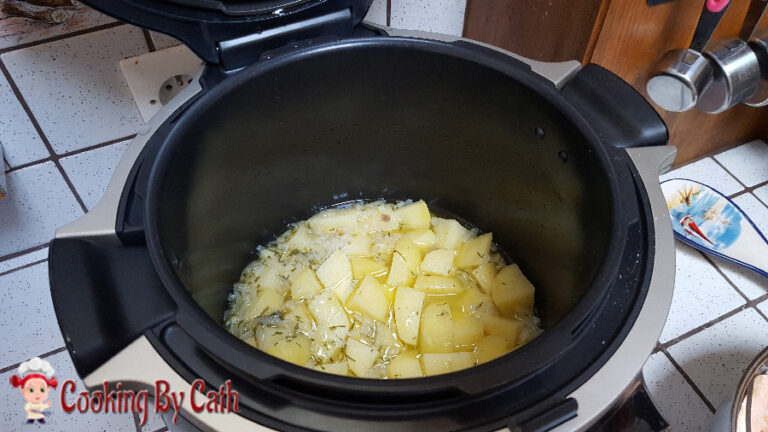 Saumon vapeur au Cookéo et pommes fondantes à l’aneth – Cuisson sur 2 niveaux au Cookéo