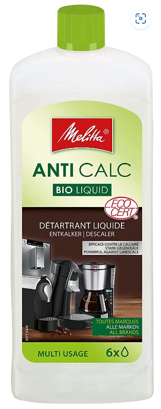 Passions By Cath Nettoyage et entretien de la machine à café avec broyeur Latticia® OT de Melitta Anti Calc detartrant liquide BIO