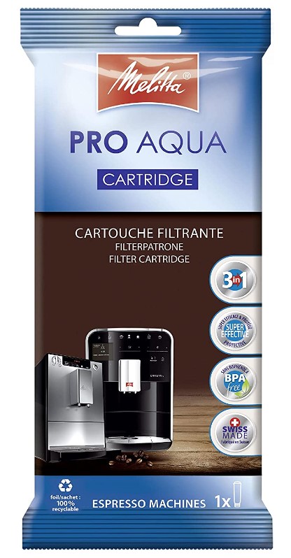 Passions By Cath Présentation de la machine à café avec broyeur intégré Latticia® OT de Melitta Cartouche filtrante Pro Aqua