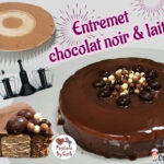 Entremet choco noir & lait - glaçage miroir