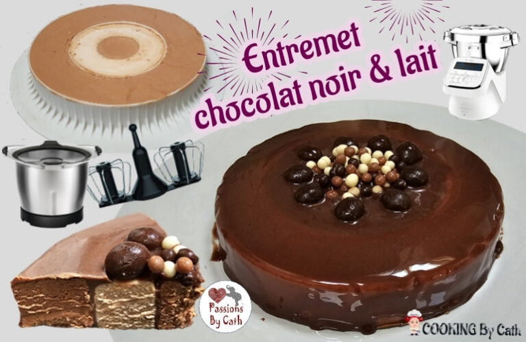 Entremet choco noir & lait - glaçage miroir