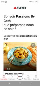 APPLICATION SEB - RECETTES A L'ACTIFRY