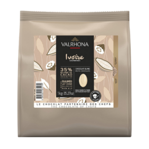 Chocolat blanc pour la pâtisserie Ivoire 35% – 1kg VALRHONA