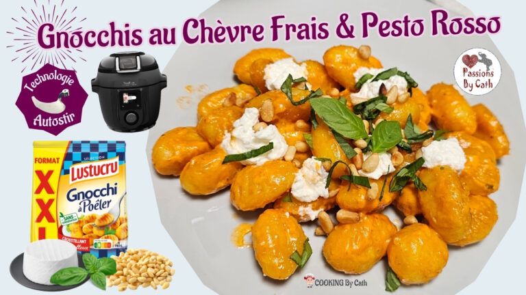 Gnocchis au Chèvre Frais et Pesto Rosso au Cookéo Infinity